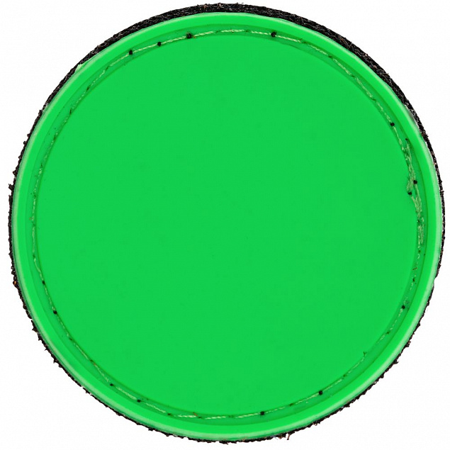 Лейбл из ПВХ с липучкой Menteqo Round, зеленый неон с логотипом в Нефтекамске заказать по выгодной цене в кибермаркете AvroraStore