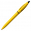Ручка шариковая S! (Си), желтая с логотипом в Нефтекамске заказать по выгодной цене в кибермаркете AvroraStore