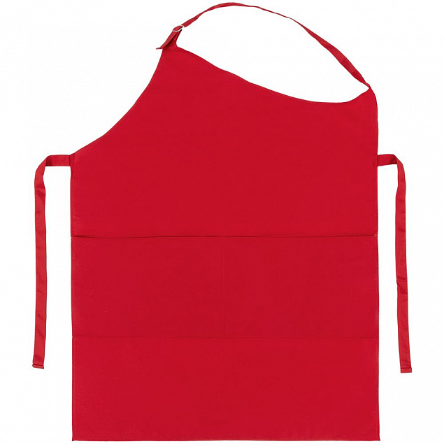 Фартук Attika, красный с логотипом в Нефтекамске заказать по выгодной цене в кибермаркете AvroraStore