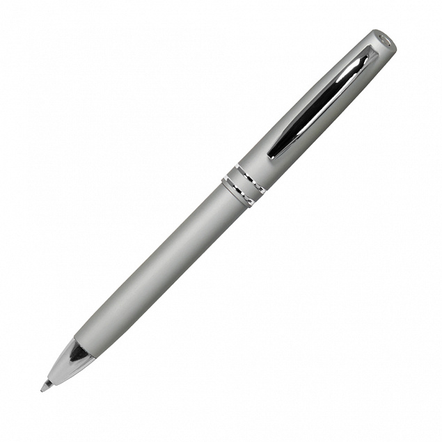 Шариковая ручка Consul, серебро/1 с логотипом в Нефтекамске заказать по выгодной цене в кибермаркете AvroraStore