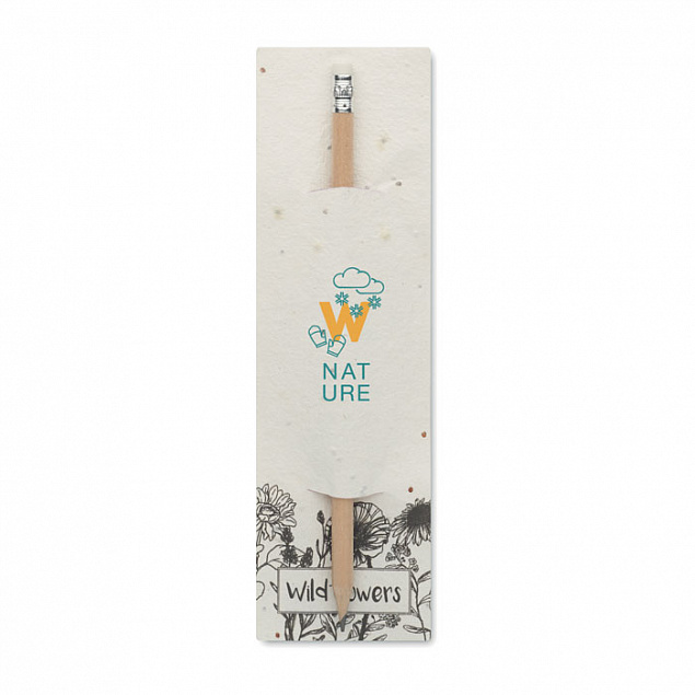 Натуральный карандаш в чехле с с логотипом в Нефтекамске заказать по выгодной цене в кибермаркете AvroraStore