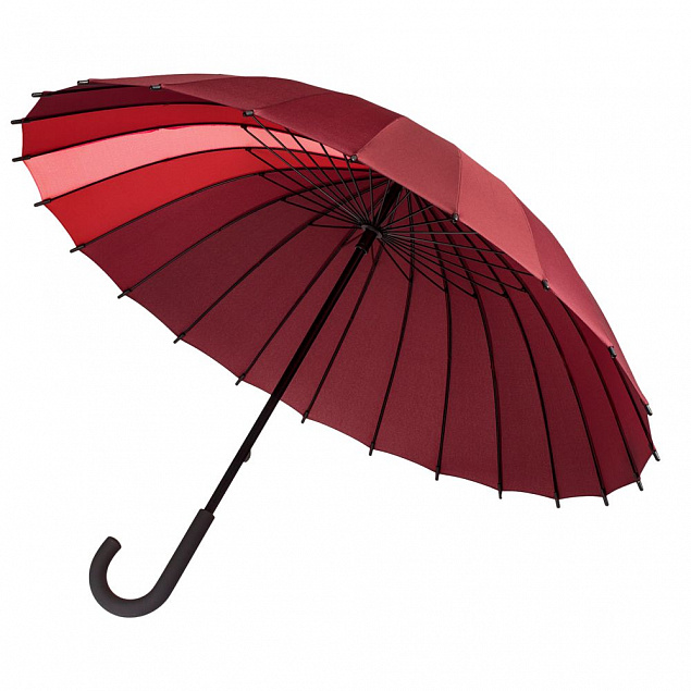 Зонт-трость «Спектр», черный с логотипом в Нефтекамске заказать по выгодной цене в кибермаркете AvroraStore