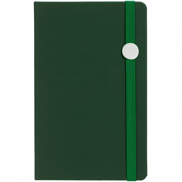 Блокнот Shall Round, зеленый с логотипом в Нефтекамске заказать по выгодной цене в кибермаркете AvroraStore