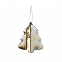 Ёлочная игрушка Ёлочка (белый с золотым ) с логотипом в Нефтекамске заказать по выгодной цене в кибермаркете AvroraStore