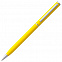 Ручка шариковая Hotel Chrome, ver.2, желтая с логотипом в Нефтекамске заказать по выгодной цене в кибермаркете AvroraStore