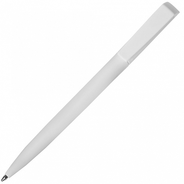 Ручка шариковая Flip, белая с логотипом в Нефтекамске заказать по выгодной цене в кибермаркете AvroraStore
