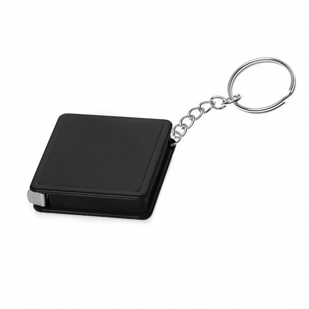 Брелок-рулетка Tape, распродажа, черный с логотипом в Нефтекамске заказать по выгодной цене в кибермаркете AvroraStore