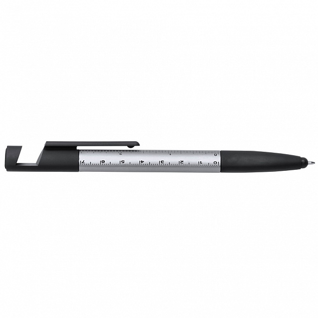 Мультитул в виде шариковой ручки, серый   с логотипом в Нефтекамске заказать по выгодной цене в кибермаркете AvroraStore