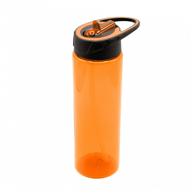 Пластиковая бутылка Mystik - Оранжевый OO с логотипом в Нефтекамске заказать по выгодной цене в кибермаркете AvroraStore