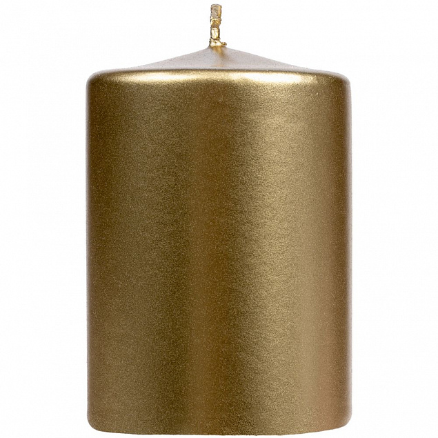 Свеча Lagom Care Metallic, золотистая с логотипом в Нефтекамске заказать по выгодной цене в кибермаркете AvroraStore