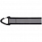 Светоотражающий брелок Flashline, серый с черным с логотипом в Нефтекамске заказать по выгодной цене в кибермаркете AvroraStore