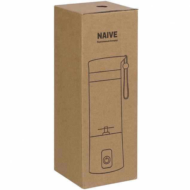 Портативный блендер Naive, белый с логотипом в Нефтекамске заказать по выгодной цене в кибермаркете AvroraStore
