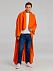 Плед с рукавами Lazybones, оранжевый с логотипом в Нефтекамске заказать по выгодной цене в кибермаркете AvroraStore
