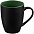 Кружка Bright Tulip, матовая, черная с синим с логотипом в Нефтекамске заказать по выгодной цене в кибермаркете AvroraStore
