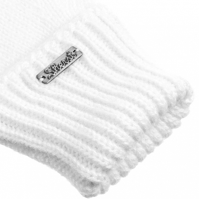 Перчатки Alpine, белые с логотипом в Нефтекамске заказать по выгодной цене в кибермаркете AvroraStore