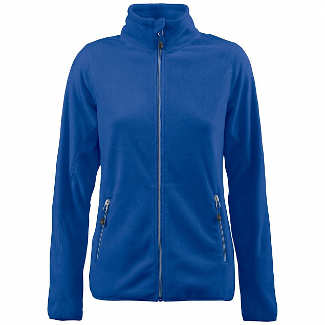 Куртка флисовая женская TWOHAND синяя с логотипом в Нефтекамске заказать по выгодной цене в кибермаркете AvroraStore
