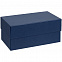 Коробка Storeville, малая, темно-синяя с логотипом в Нефтекамске заказать по выгодной цене в кибермаркете AvroraStore