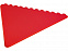 Треугольный скребок Frosty 2.0 , красный с логотипом в Нефтекамске заказать по выгодной цене в кибермаркете AvroraStore