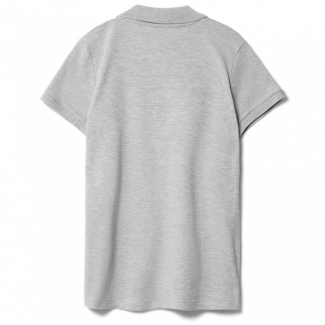 Рубашка поло женская Virma Lady, серый меланж с логотипом в Нефтекамске заказать по выгодной цене в кибермаркете AvroraStore