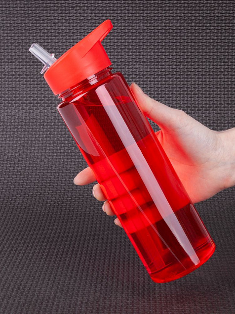 Бутылка для воды Holo, красная с логотипом в Нефтекамске заказать по выгодной цене в кибермаркете AvroraStore