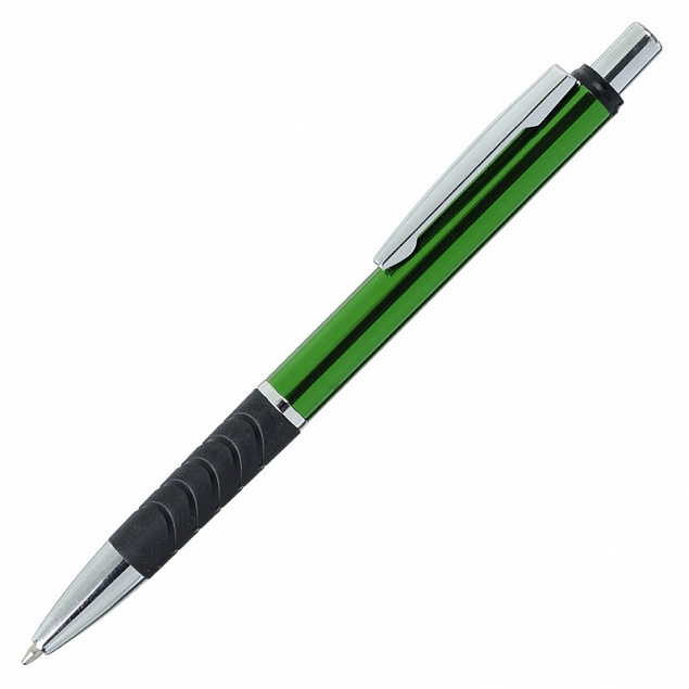 Шариковая ручка Andante, зеленая/черная с логотипом в Нефтекамске заказать по выгодной цене в кибермаркете AvroraStore
