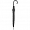 Зонт-трость Fiber Flex, черный с логотипом в Нефтекамске заказать по выгодной цене в кибермаркете AvroraStore