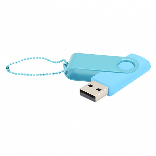 Флешка Designer To Go 2.0 USB 16Gb, голубой/бирюзовый с логотипом в Нефтекамске заказать по выгодной цене в кибермаркете AvroraStore