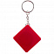 Брелок с рулеткой Square ver.2, красный с логотипом в Нефтекамске заказать по выгодной цене в кибермаркете AvroraStore