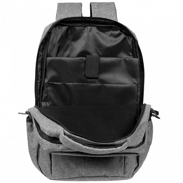 Рюкзак для ноутбука The First XL, серый с логотипом в Нефтекамске заказать по выгодной цене в кибермаркете AvroraStore