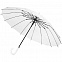 Прозрачный зонт-трость Clear 16 с логотипом в Нефтекамске заказать по выгодной цене в кибермаркете AvroraStore