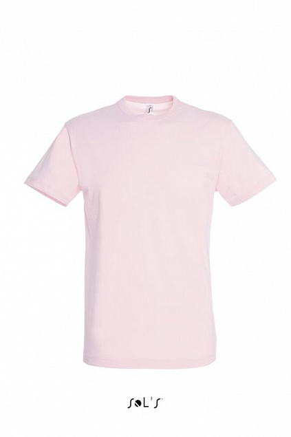 Фуфайка (футболка) REGENT мужская,Бледно-розовый L с логотипом в Нефтекамске заказать по выгодной цене в кибермаркете AvroraStore