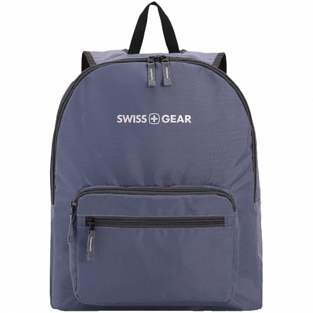 Рюкзак складной Swissgear, серый с логотипом в Нефтекамске заказать по выгодной цене в кибермаркете AvroraStore