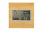 Бамбуковая метеостанция с часами «Moscow Heat» с логотипом в Нефтекамске заказать по выгодной цене в кибермаркете AvroraStore