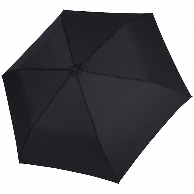 Зонт складной Zero Large, черный с логотипом в Нефтекамске заказать по выгодной цене в кибермаркете AvroraStore