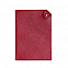 Чехол для паспорта PURE 140*90 мм., застежка на кнопке, натуральная кожа (гладкая), красный с логотипом в Нефтекамске заказать по выгодной цене в кибермаркете AvroraStore