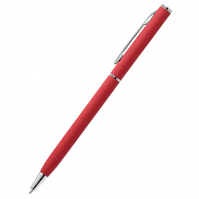 Ручка шариковая металлическая Tinny Soft - Красный PP с логотипом в Нефтекамске заказать по выгодной цене в кибермаркете AvroraStore