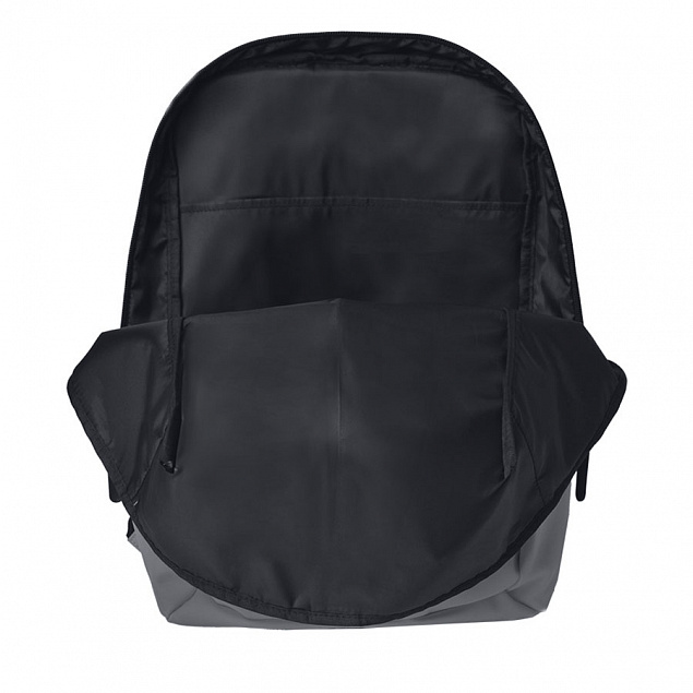 Рюкзак "Go", серый, 41 х 29 х15,5 см, 100% полиуретан  с логотипом в Нефтекамске заказать по выгодной цене в кибермаркете AvroraStore