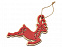 Подвеска деревянная Рождественский олень с логотипом в Нефтекамске заказать по выгодной цене в кибермаркете AvroraStore