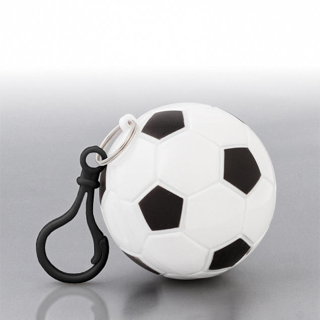 Дождевик "Футбол"в футляре с карабином с логотипом в Нефтекамске заказать по выгодной цене в кибермаркете AvroraStore