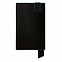 Бизнес-блокнот "Trendi", 130*210 мм, черно-голубой, мягкая обложка, в линейку с логотипом в Нефтекамске заказать по выгодной цене в кибермаркете AvroraStore
