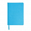Ежедневник недатированный Bliss, А5,  голубой, белый блок, без обреза с логотипом в Нефтекамске заказать по выгодной цене в кибермаркете AvroraStore