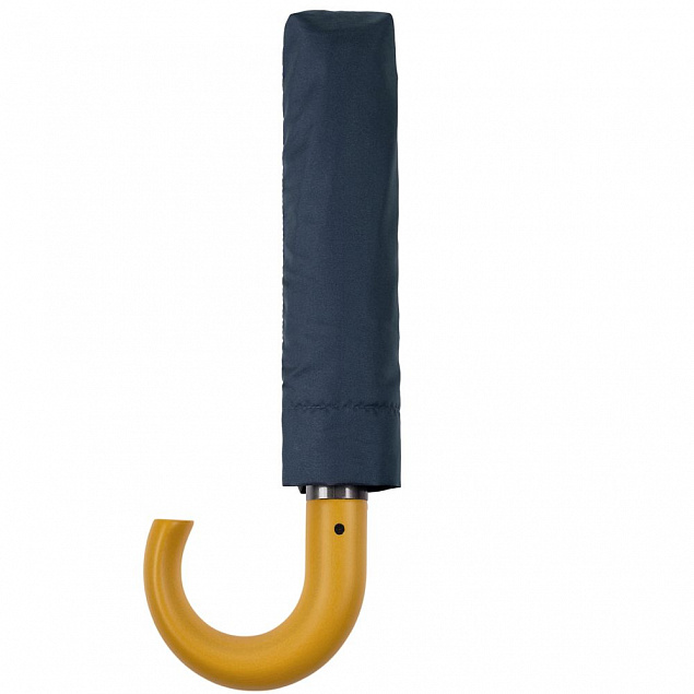 Складной зонт Unit Classic, темно-синий с логотипом в Нефтекамске заказать по выгодной цене в кибермаркете AvroraStore