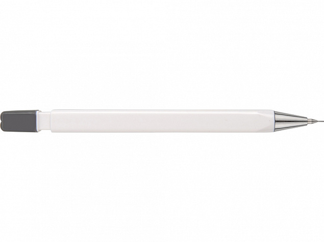 Набор Квартет: ручка шариковая, карандаш и маркер, белый/синий с логотипом в Нефтекамске заказать по выгодной цене в кибермаркете AvroraStore