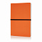 Блокнот формата A5, оранжевый с логотипом в Нефтекамске заказать по выгодной цене в кибермаркете AvroraStore