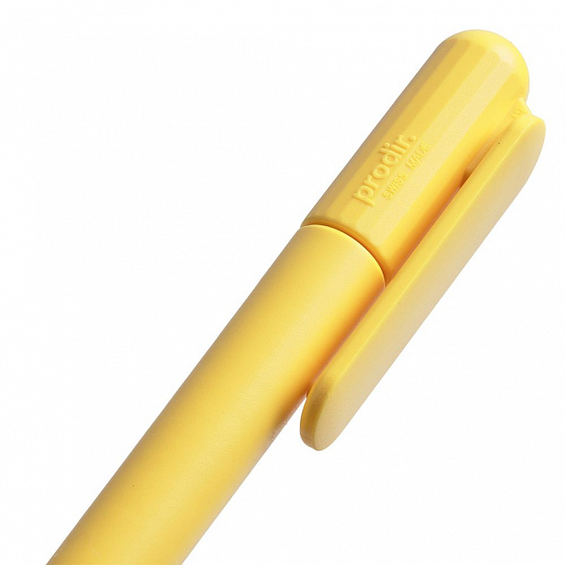 Ручка шариковая Prodir DS6S TMM, желтая с логотипом в Нефтекамске заказать по выгодной цене в кибермаркете AvroraStore