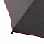 Зонт складной AOC Mini с цветными спицами, розовый с логотипом в Нефтекамске заказать по выгодной цене в кибермаркете AvroraStore