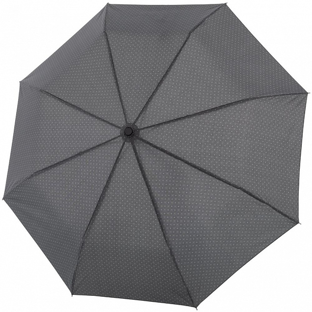 Складной зонт Fiber Magic Superstrong, серый с логотипом в Нефтекамске заказать по выгодной цене в кибермаркете AvroraStore