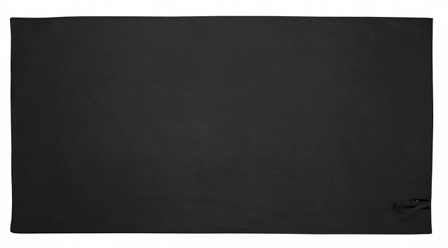 Полотенце Atoll Medium, черное с логотипом в Нефтекамске заказать по выгодной цене в кибермаркете AvroraStore