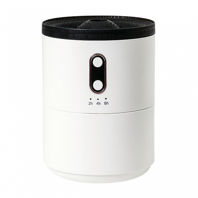 Светодиодный USB увлажнитель Volcano, белый   с логотипом в Нефтекамске заказать по выгодной цене в кибермаркете AvroraStore