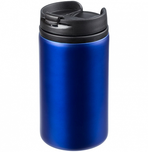 Термостакан Canella, синий с логотипом в Нефтекамске заказать по выгодной цене в кибермаркете AvroraStore